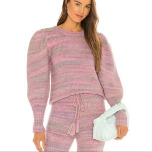 LoveShackFancy Women's Pink Aquarius Pullover
